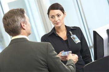 Staff with photo ID Cards