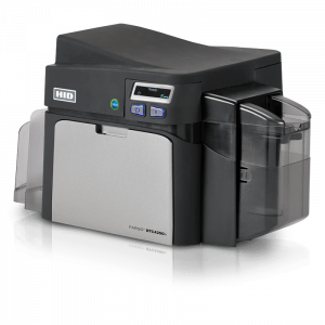 HID Fargo DTC4250e Plastic ID Card Printer side view