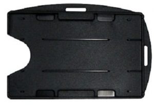 IPA CSDBLKR Black dual sided Rigid card holder