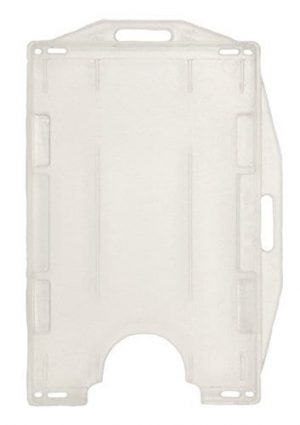 IPA CSDCLRR Clear Rigid Dual Sided Card Holder